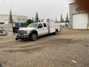 2013 Ford F550 4x4 Palfinger PSC 5025 Hi-Rail Service Truck