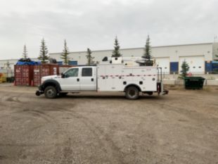 2013 Ford F550 4x4 Palfinger PSC 5025 Hi-Rail Service Truck