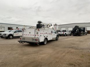 2013 Ford F550 4x4 Palfinger PSC 5025 Hi-Rail Service Truck