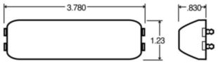 LICENSE LAMP - DOUBLE BULB