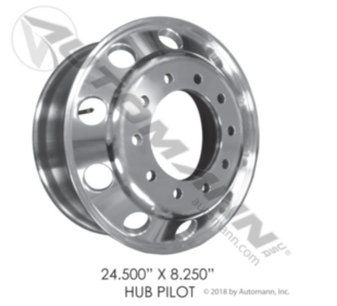 Automann Hub Pilot 24.500in X 8.250in Aluminum