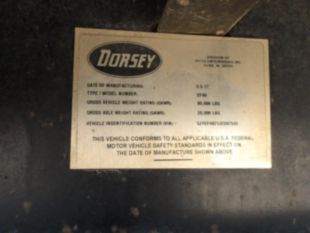 2018 Dorsey Tandem Axle Flat Bed Trailer
