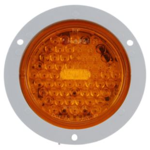 4" GRY FLNG MNT RND YEL 42 LED