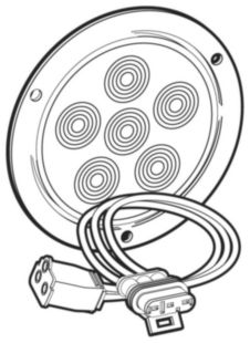 LED ST/T LAMP KT,6D GRY FLAN
