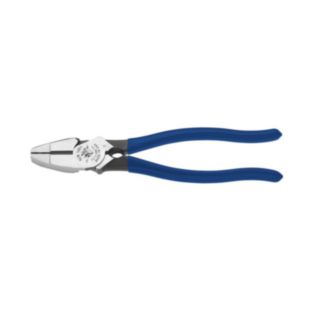 Klein Tools Lineman's High Leverage Bolt-Thread Holding Side Cutting  Pliers, 9-Inch