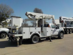 2015 Ford F-550 Powerstroke Diesel 4x2  Versalift VST-47SI Material Handler Bucket Truck