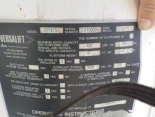 2015 Ford F-550 Powerstroke Diesel 4x2  Versalift VST-47SI Material Handler Bucket Truck