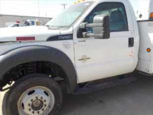 2015 Ford F-550 Powerstroke Diesel 4x2  Versalift VST-47SI Material Handler Bucket Truck