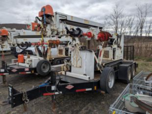 2019 SDP 55-MLP EZ-Hauler 5500 Mini Tracked Digger Derrick with Trailer