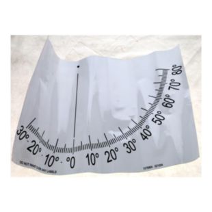 LABEL, ANGLE INDICATOR RH DECA