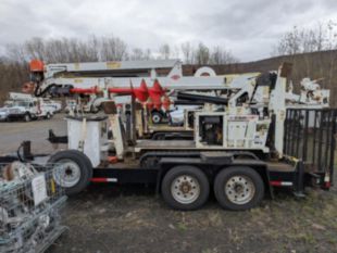 2019 SDP 55-MLP EZ-Hauler 5500 Mini Tracked Digger Derrick with Trailer