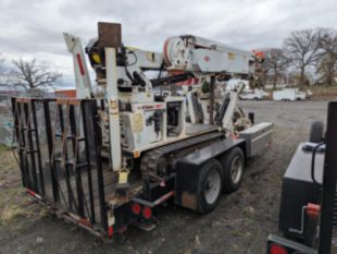 2019 SDP 55-MLP EZ-Hauler 5500 Mini Tracked Digger Derrick with Trailer