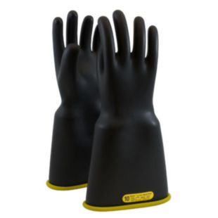 Novax Gloves, Class 2, Black/Yellow