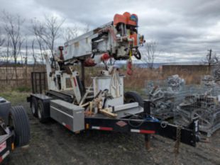 2019 SDP 55-MLP EZ-Hauler 5500 Mini Tracked Digger Derrick with Trailer