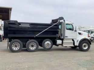 2025 Peterbilt 567 8x4 16' Ox Bodies Dump Truck
