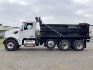 2025 Peterbilt 567 8x4 16' Ox Bodies Dump Truck