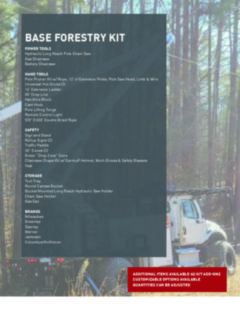 Forestry Truck Kit - Customizable Base Kit 