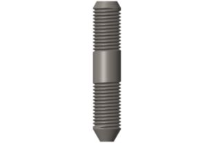 STUD,DOUBLE END PLAIN