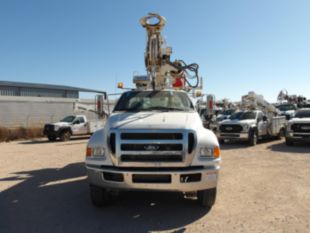 2015 Ford F-750 4x2 Diesel Terex C4047 Digger Derrick Truck