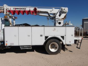 2015 Ford F-750 4x2 Diesel Terex C4047 Digger Derrick Truck