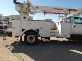 2015 Ford F-750 4x2 Diesel Terex C4047 Digger Derrick Truck