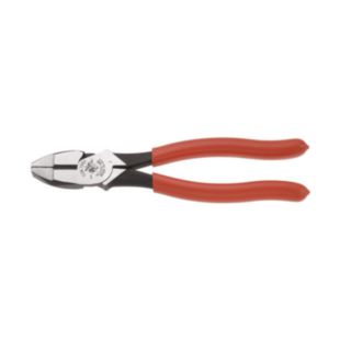Klein Tools Heavy-Duty High Leverage Lineman’s Pliers, Thicker-Dipped Handle 9 Inch