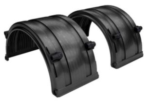 BLACK POLY FENDER (SET)