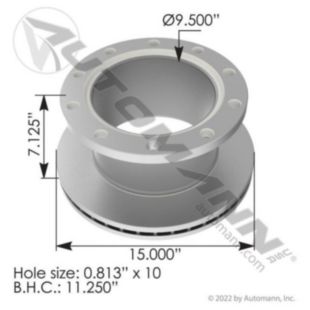 Automann Hydraulic Disc Rotor 15.000in