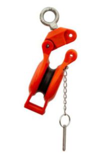 CTOS Handline Block 3" Sheave, Nylon, Non Magnetic, SWL 1000 LBS with Meat or Safety Hook