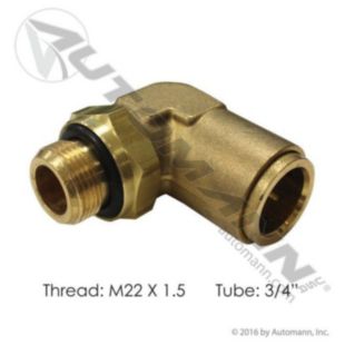 BRASS PLC MALE ELBOW FITTING V
