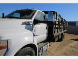 2017 Ford F-650 6.7L Flatbed Stake-bed Truck