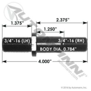 WHEEL STUD DOUBLE ENDED