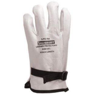 Salisbury Leather Protector Glove Import Goatskin 10'', w/ Pull Strap