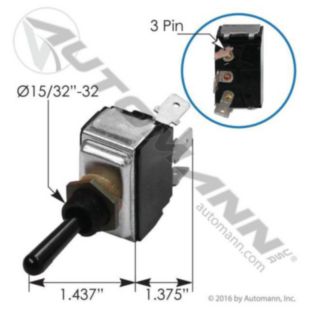 TOGGLE SWITCH SPDT PB/KW