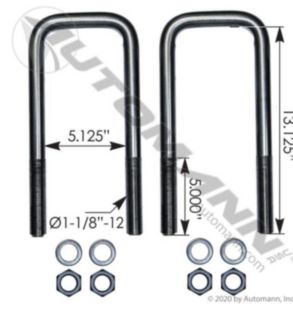 Automann U Bolt Kit SQ 1-1/8 X 5-1/8 X 13-1/8in