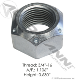 Automann Lock Nut ST 3/4in GR C