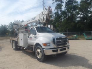 2015 Ford F-750 Diesel 4x2 Terex Commander 4047 Digger Derrick Truck