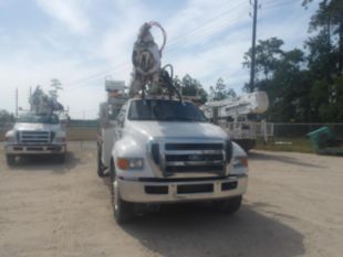 2015 Ford F-750 Diesel 4x2 Terex Commander 4047 Digger Derrick Truck