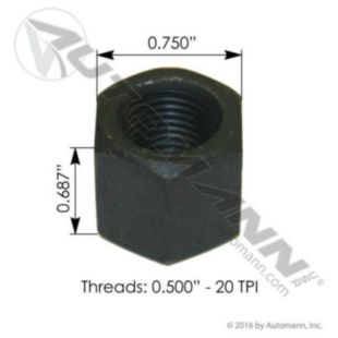 DEEP NUT 1/2" -20 GR5