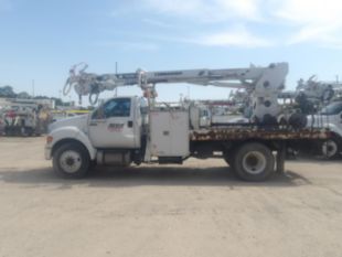 2015 Ford F-750 Diesel 4x2 Terex Commander 4047 Digger Derrick Truck