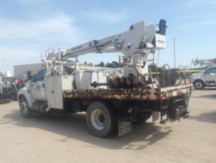2015 Ford F-750 Diesel 4x2 Terex Commander 4047 Digger Derrick Truck