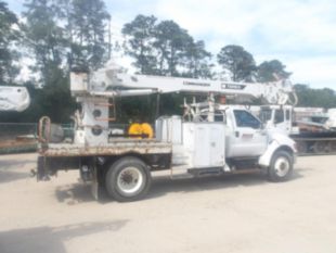 2015 Ford F-750 Diesel 4x2 Terex Commander 4047 Digger Derrick Truck