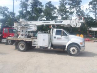 2015 Ford F-750 Diesel 4x2 Terex Commander 4047 Digger Derrick Truck