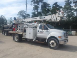 2015 Ford F-750 Diesel 4x2 Terex Commander 4047 Digger Derrick Truck