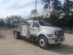 2015 Ford F-750 Diesel 4x2 Terex Commander 4047 Digger Derrick Truck