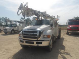 2015 Ford F-750 Diesel 4x2 Terex Commander 4047 Digger Derrick Truck