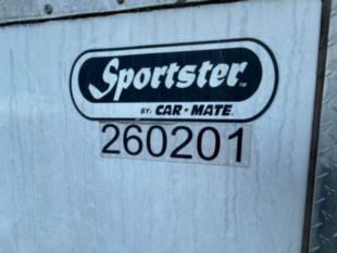 2012 Car Mate Sportster Single Axle Enclosed Trailer