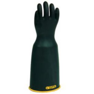 Salisbury ElectriFlex, Bell Cuff, Class 2 14'' Lineman Gloves, Black/Yellow