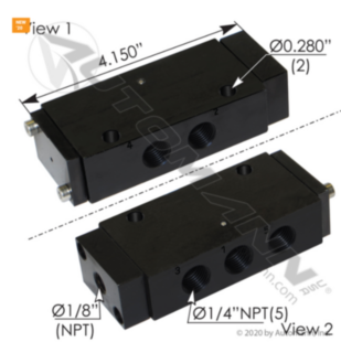 Automann Air Pilot Valve 4 Way
