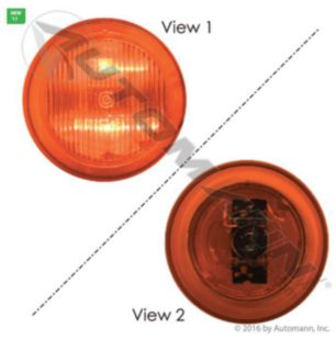 MARKER LIGHT LED 2-1/2IN AMBER